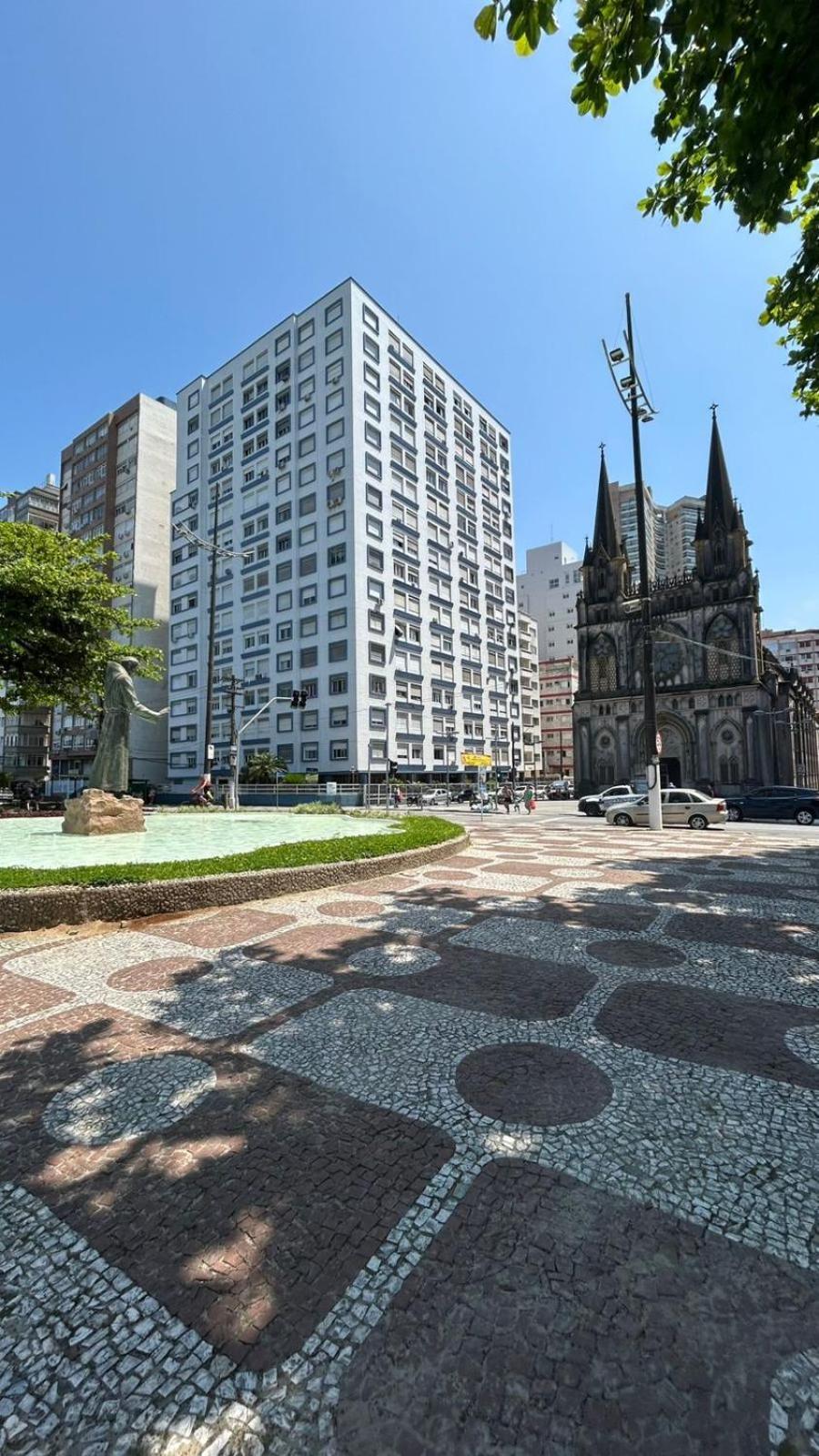 Apartamento Frente A Praia Do Embare Santos Luaran gambar