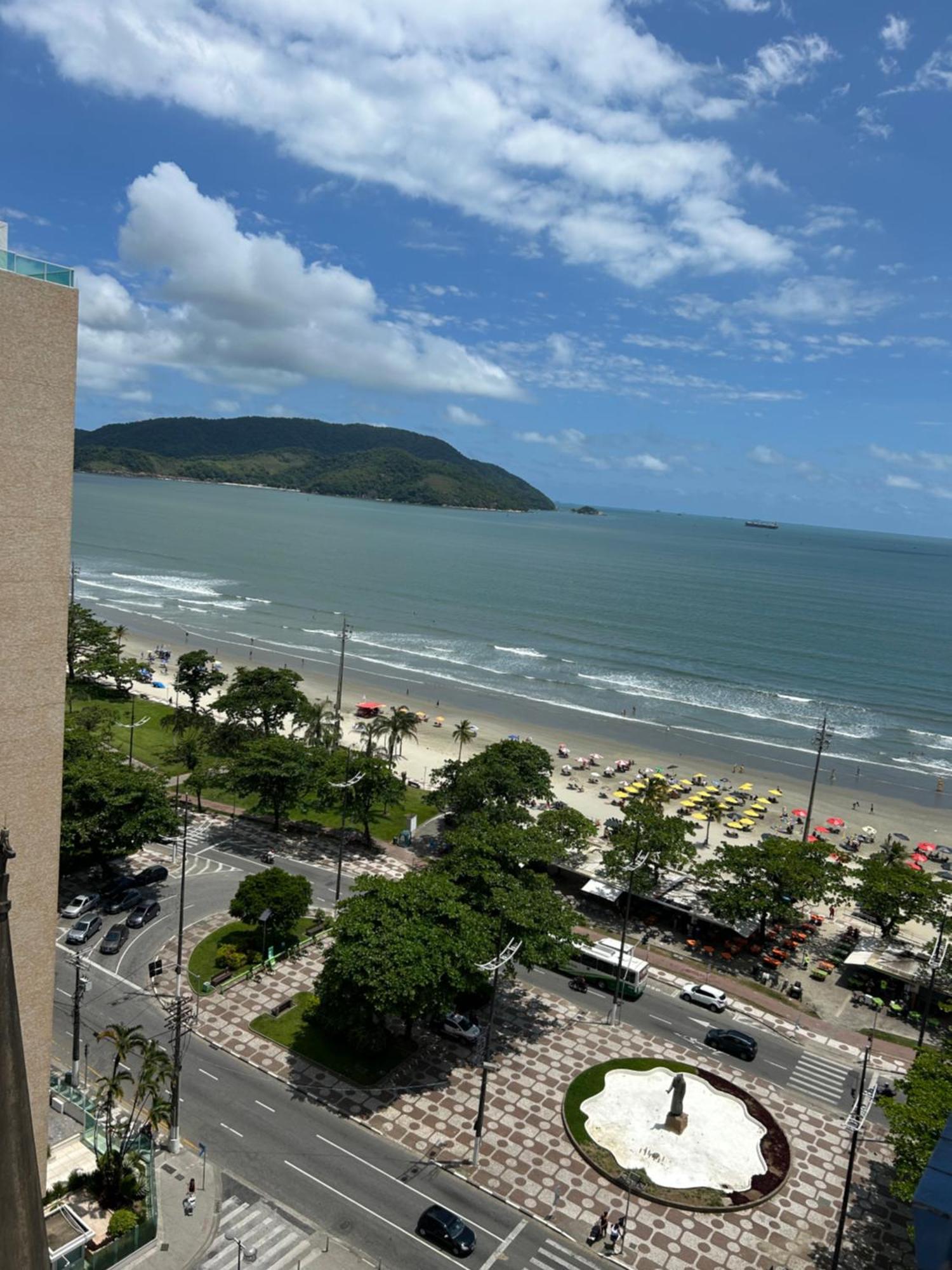 Apartamento Frente A Praia Do Embare Santos Luaran gambar